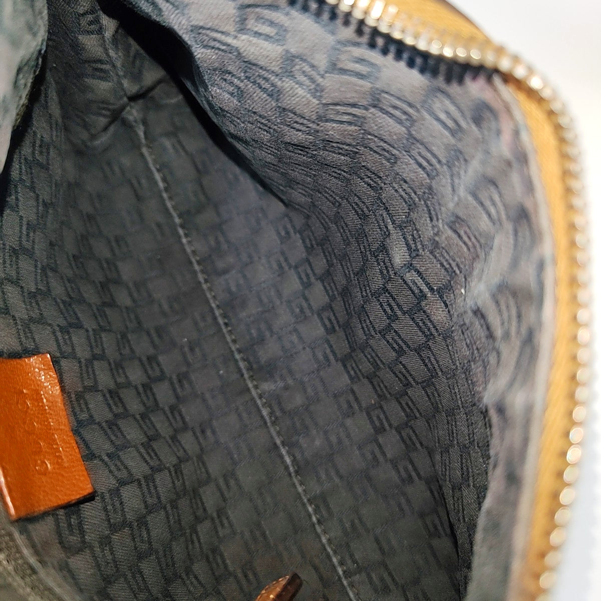 Calfskin Top Handle Bag Brown