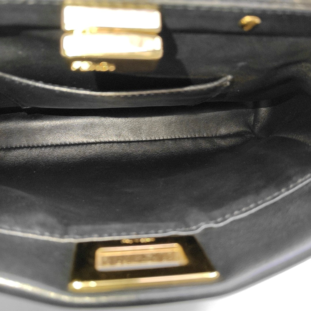 Peekaboo Mini Lambskin Black