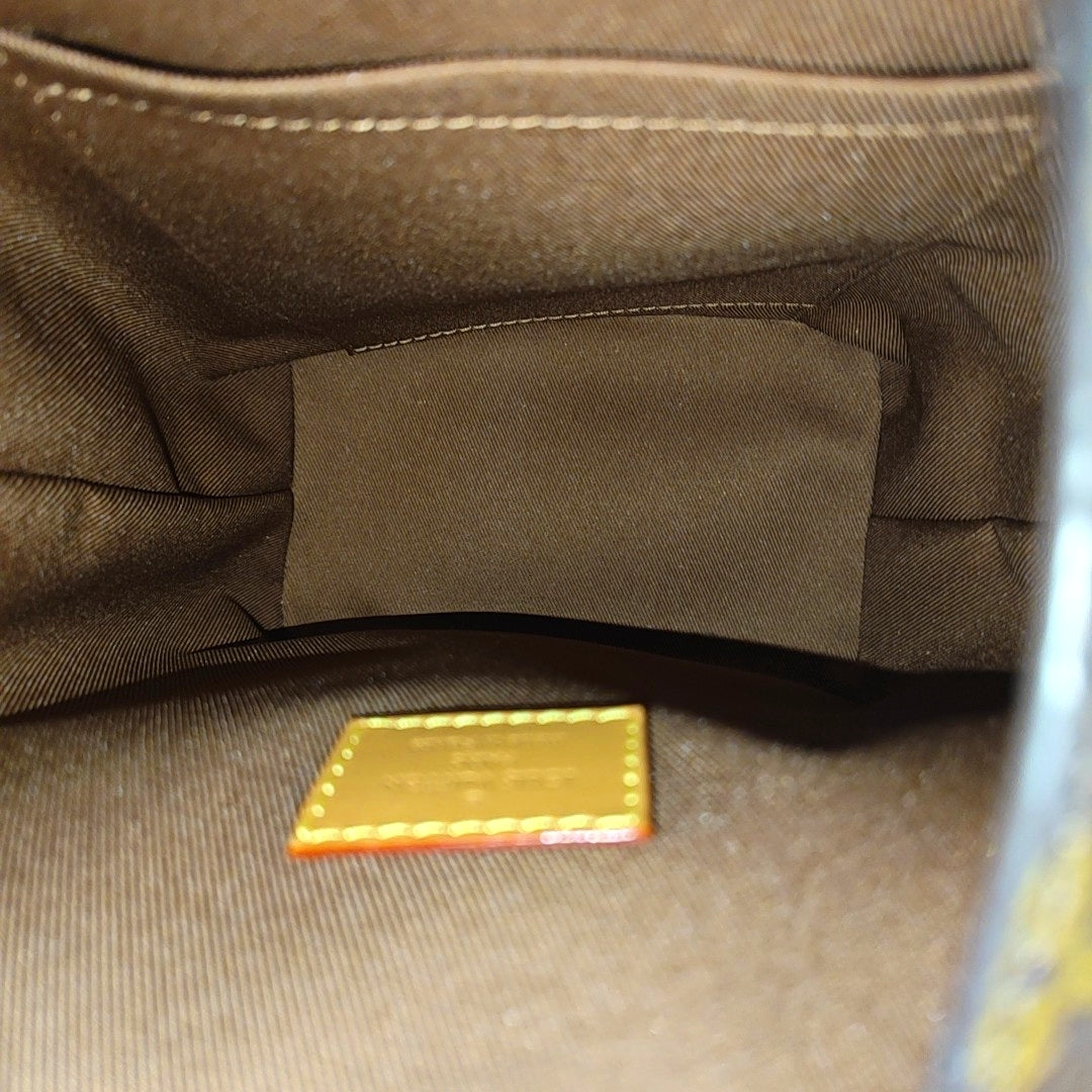 MILK BOX Monogram Coated Canvas Brown