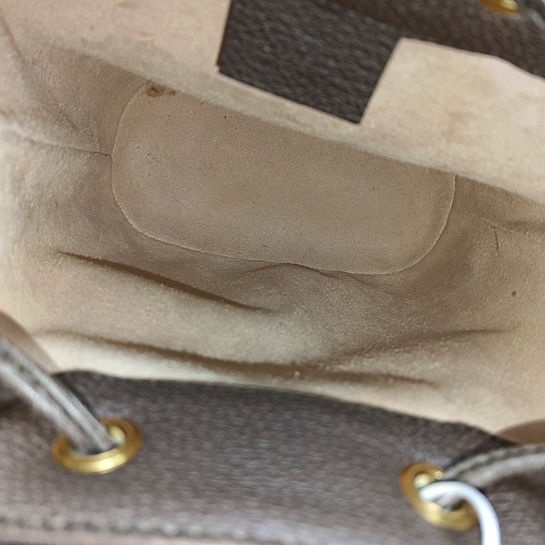 Ophidia Mini Monogram Coated Canvas Beige