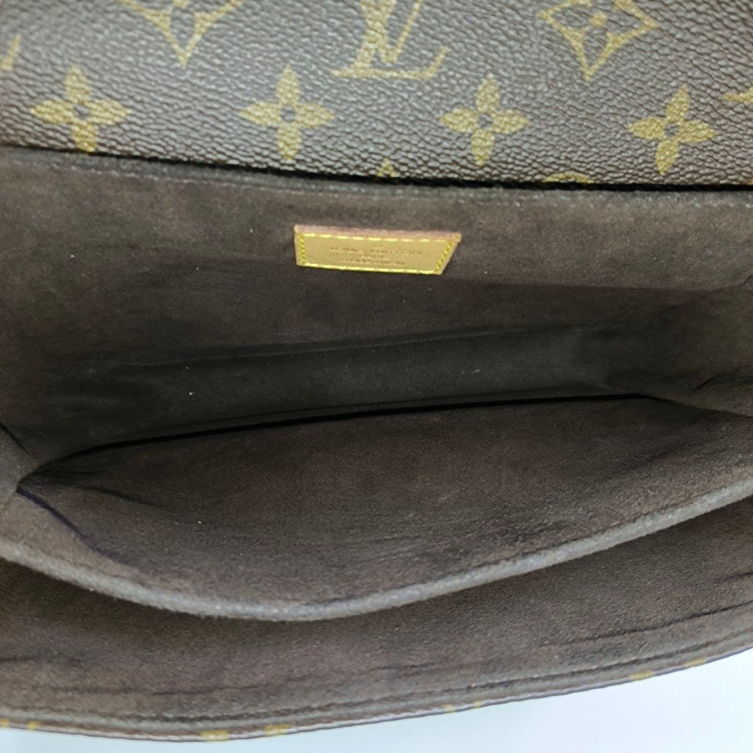 MONCEAU 26 Monogram Coated Canvas Brown
