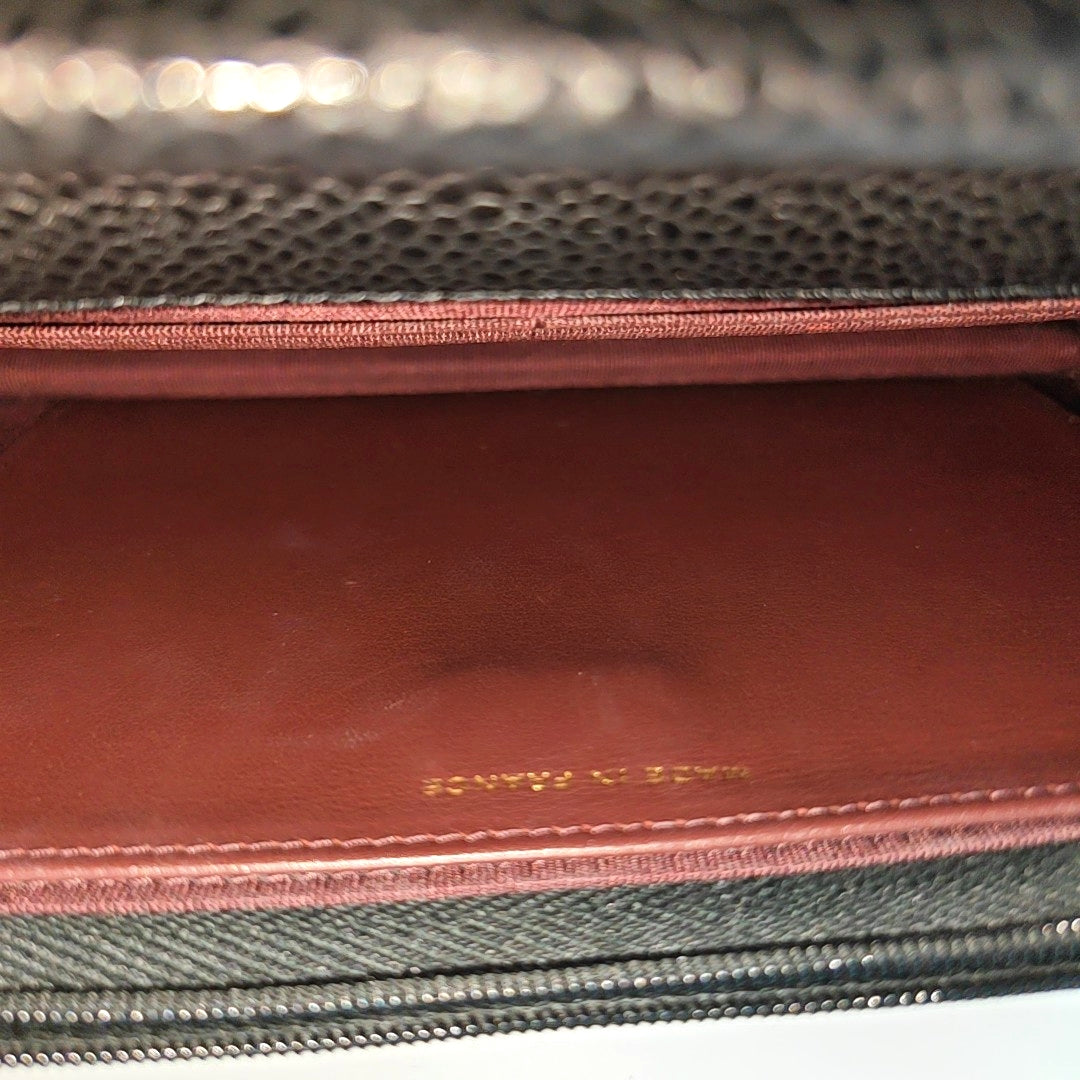 WOC Quilted Grained Calfskin Black
