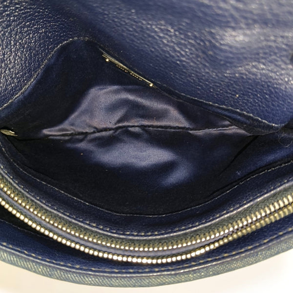 Crystal Quilted Denim Blue