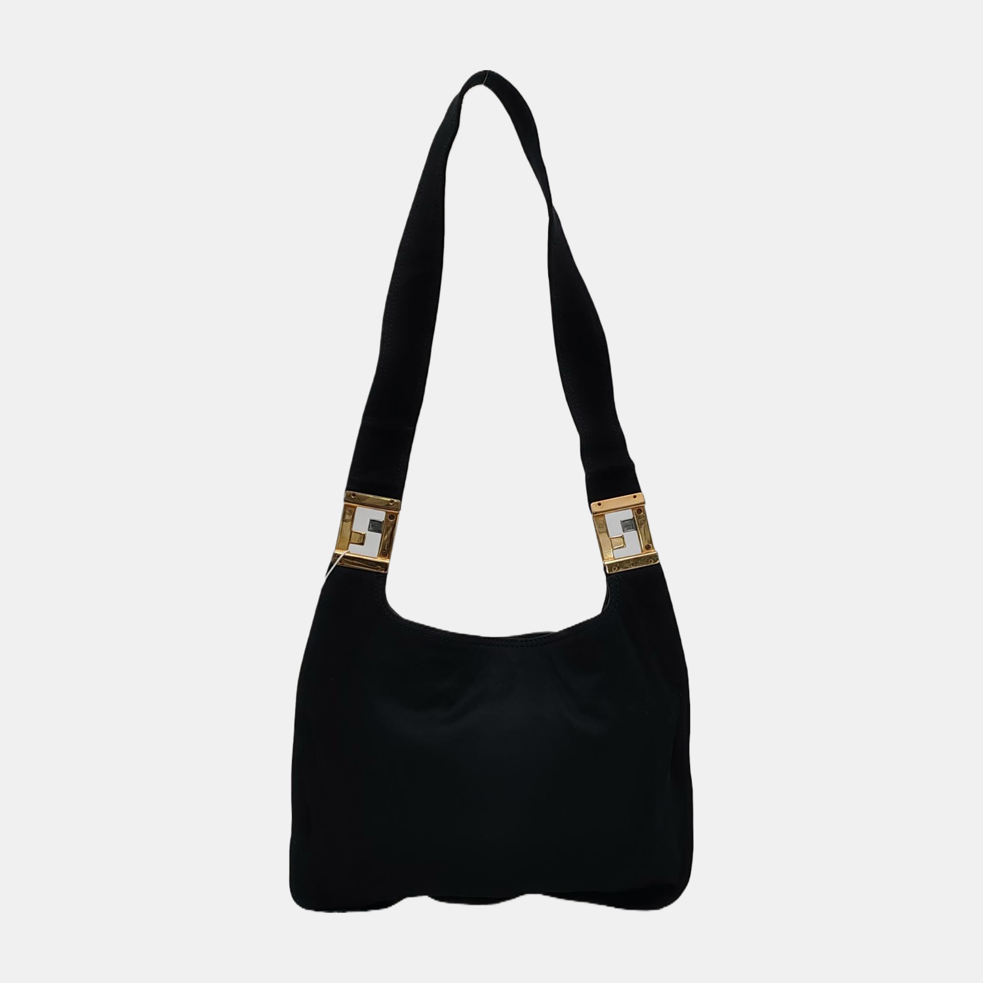Fabric Shoulder Bag Black