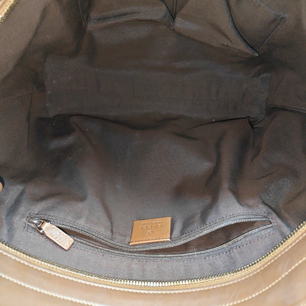 Monogram Canvas Shoulder Bag Brown