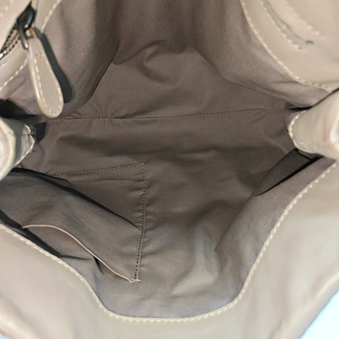 Calfskin Shoulder Bag Gray
