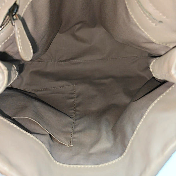Calfskin Shoulder Bag Gray