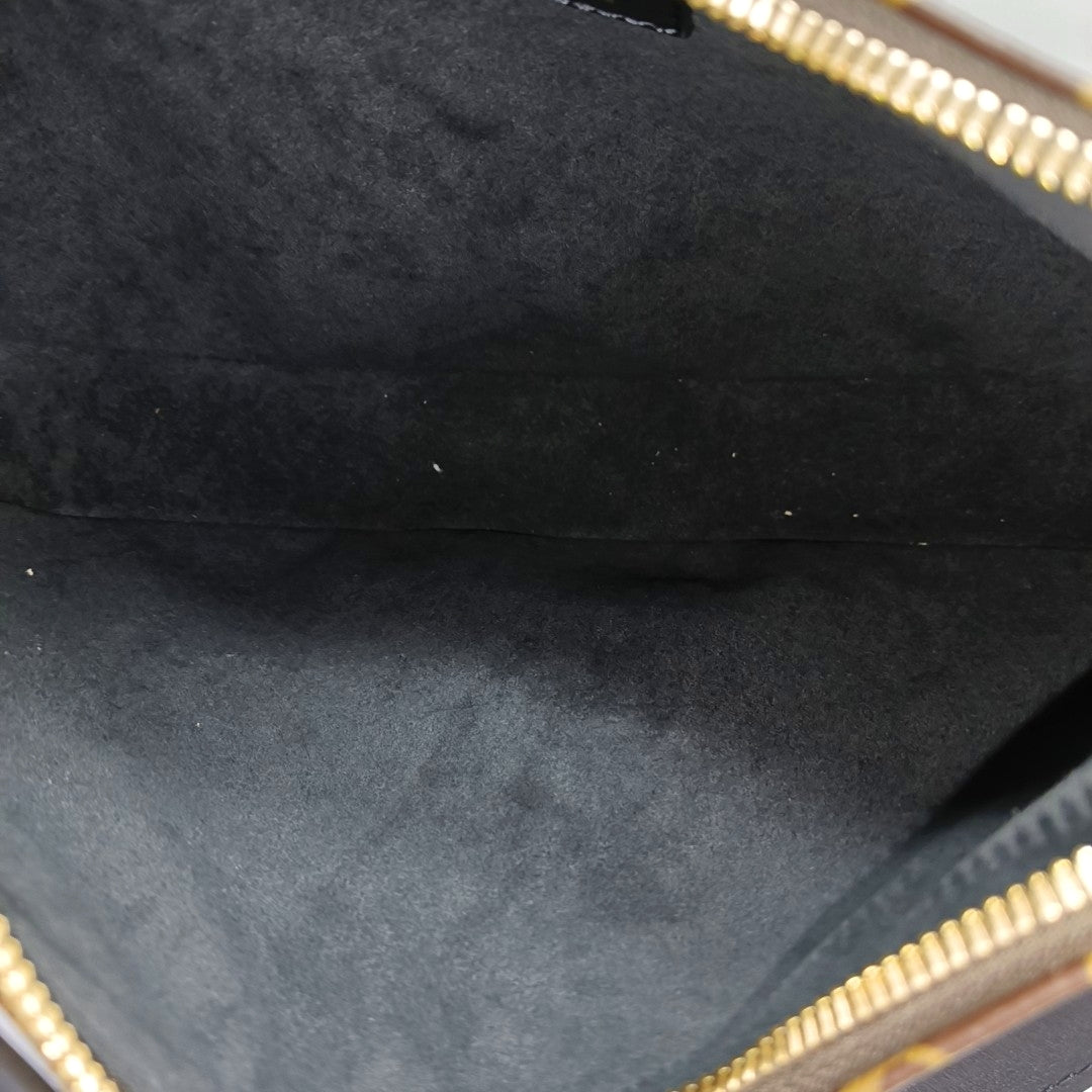 COOKIE BB Monogram Coated Canvas Brown