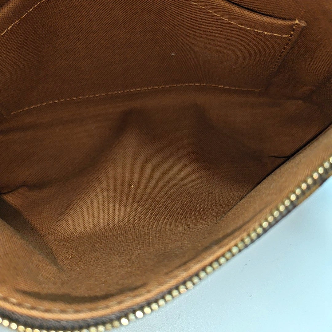ACCESSOIRES GM Monogram Coated Canvas Brown