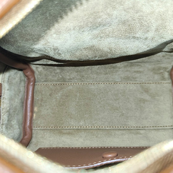 Authenticated pre-owned  Amazona Mini Fabric Brown - Shoulder Bag at Looply