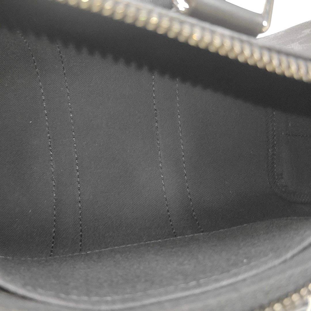KEEPALL 25 Monogram Coated Canvas Black