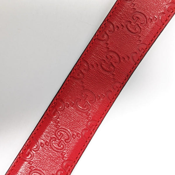 Leather Belt Red