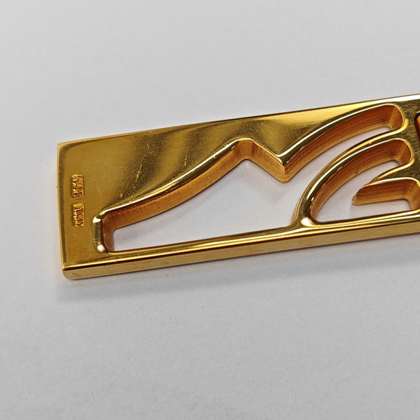 Metal Bag Charm Gold