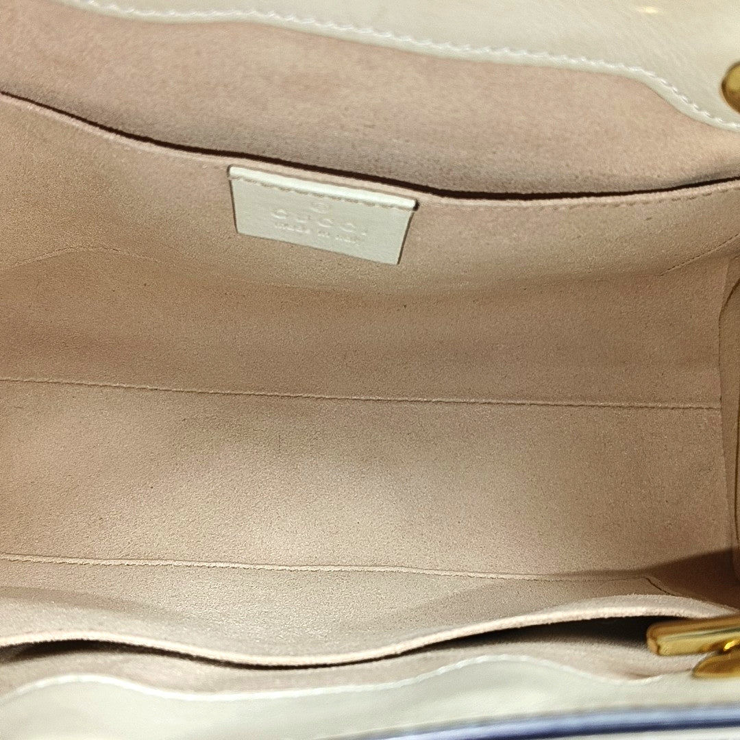 Padlock Small Monogram Coated Canvas Beige