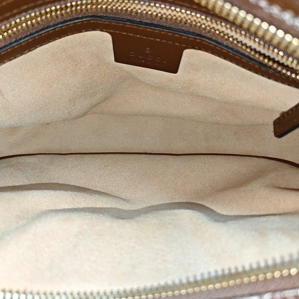 Authenticated pre-owned  Horsebit 1955 Small Coated Canvas Beige - Shoulder Bag at Looply