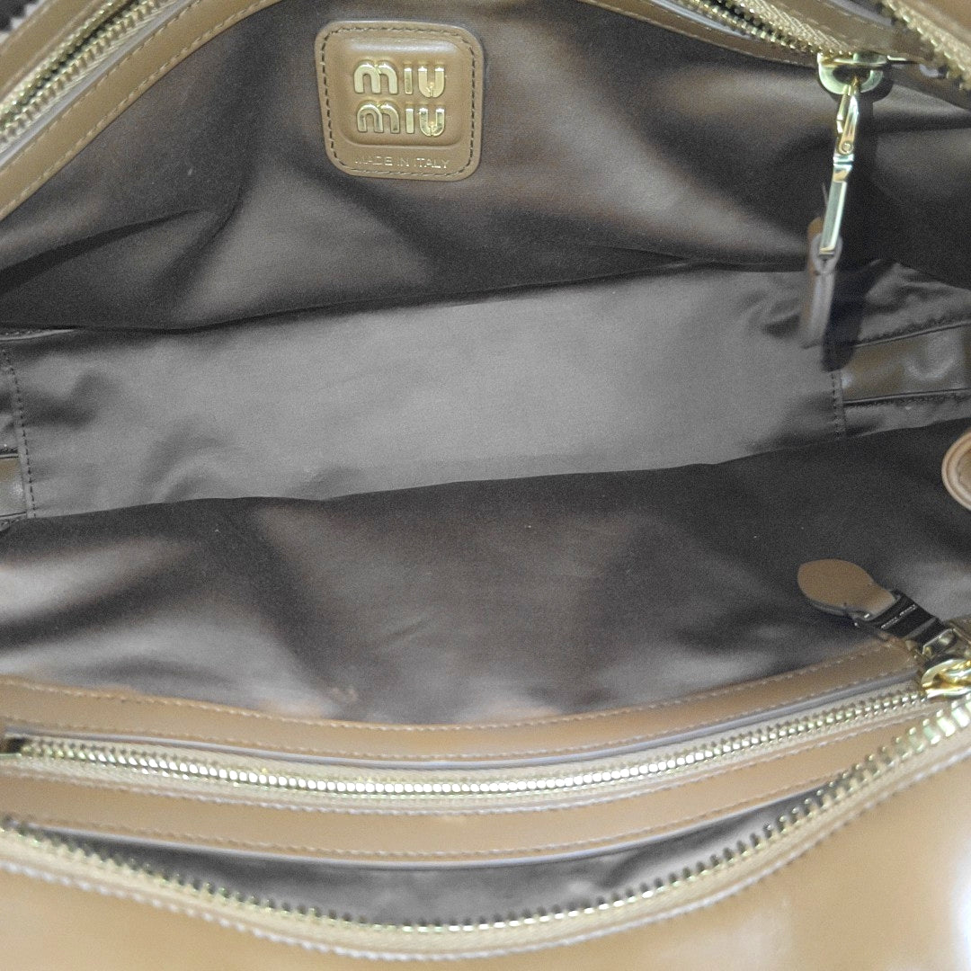 Beau Large Calfskin Brown