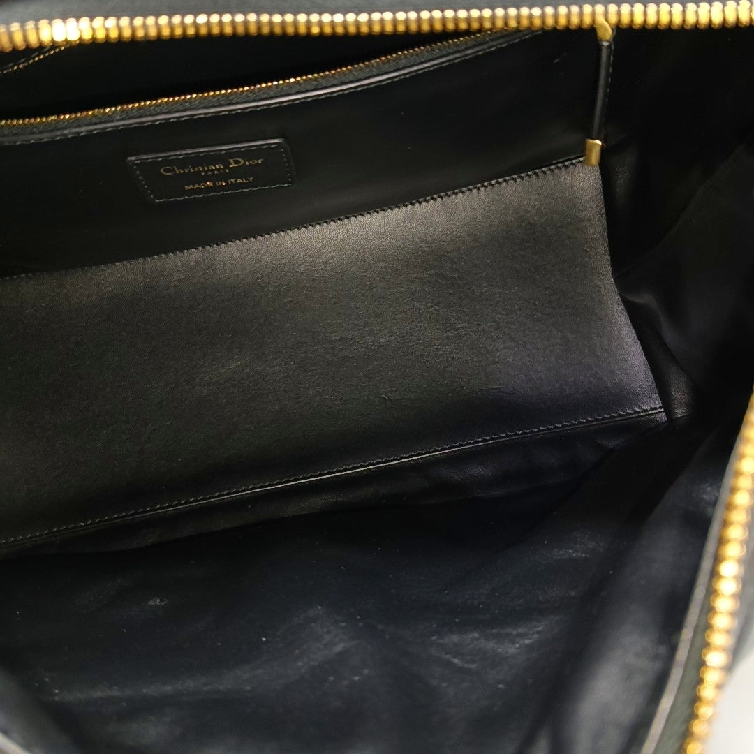 Cannage Lambskin Shoulder Bag Black