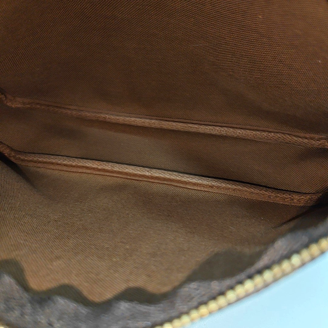 ACCESSOIRES Monogram Coated Canvas Brown