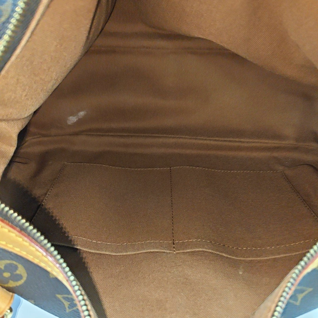 STRESA Monogram Coated Canvas Brown