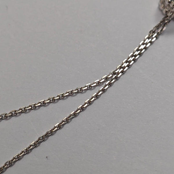 Perlée Diamonds 18k White Gold Silver Necklace