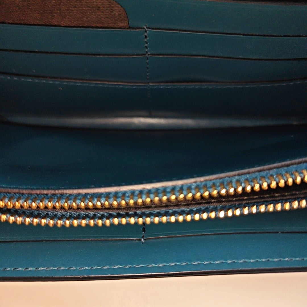 SERPENTI FOREVER Calfskin Blue Wallet