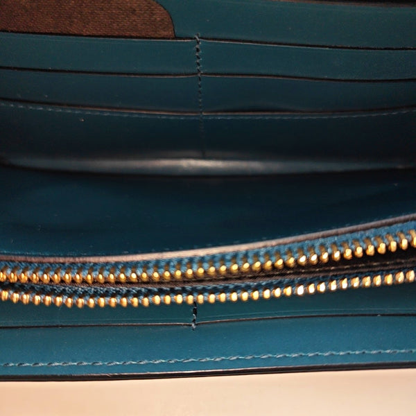 SERPENTI FOREVER Calfskin Blue Wallet
