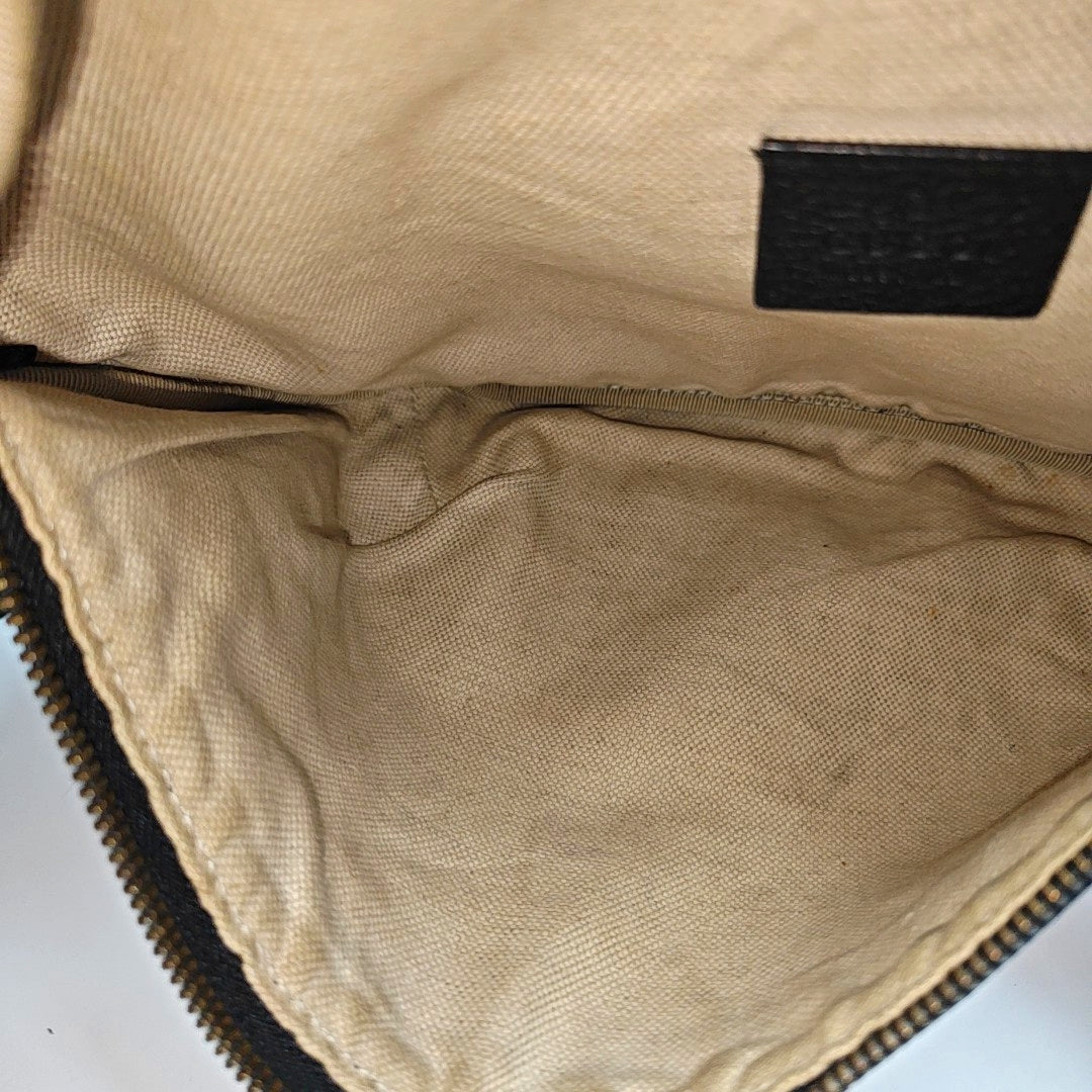 Print Large Calfskin Black