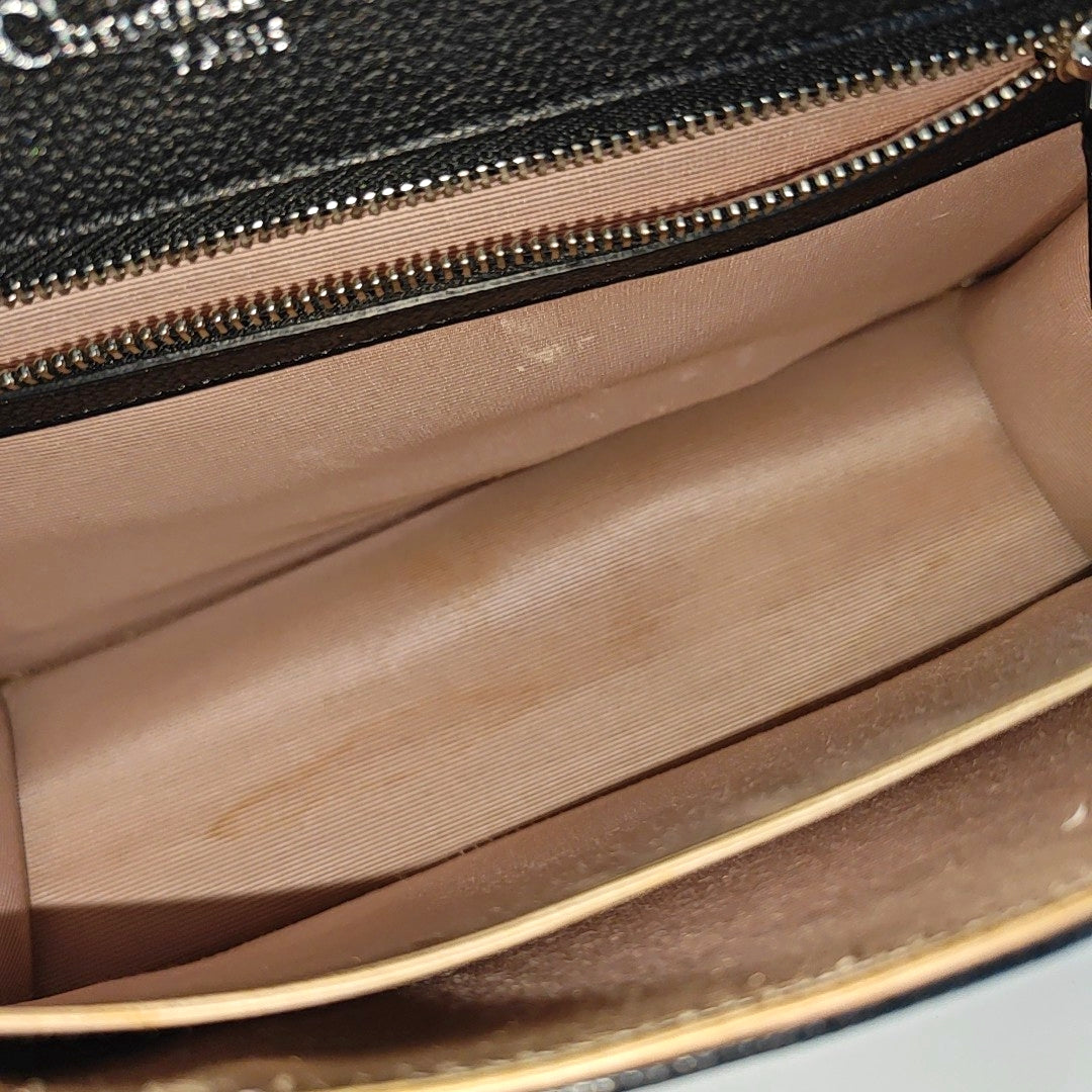 Diorama Medium Cannage Calfskin Black
