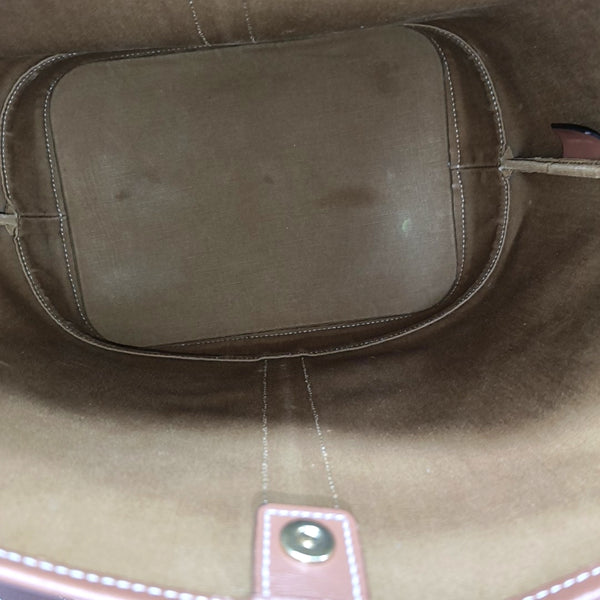 Authenticated pre-owned  TRIOMPHE CANVAS Medium Coated Canvas Brown - Bucket Bag at Looply