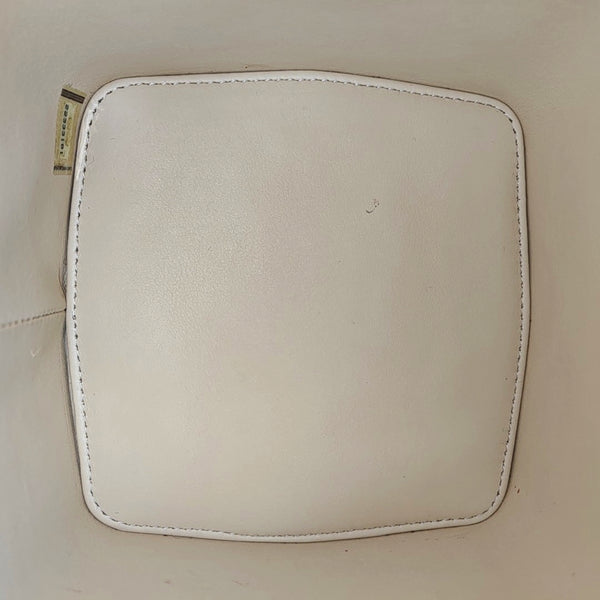 Quilted Patent Leather Top Handle Bag Yellow