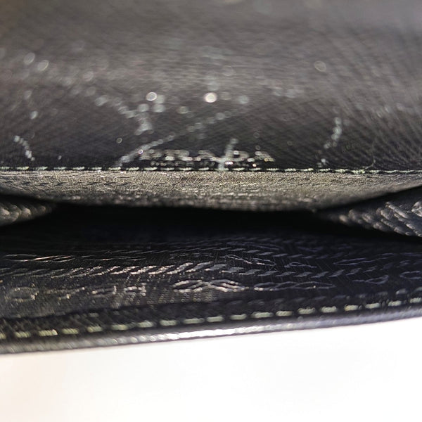 Saffiano Calfskin Shoulder Bag Black