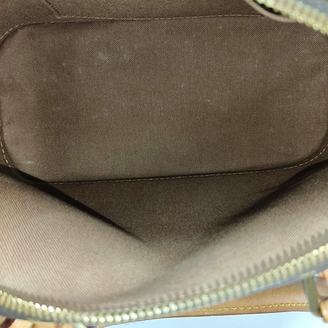 ALMA BB Monogram Coated Canvas Brown