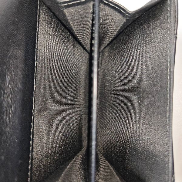 Quilted Lambskin Card Holder Black