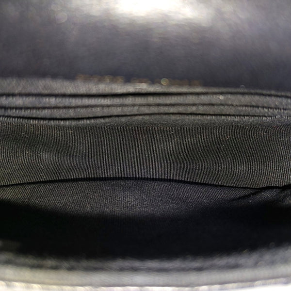 Quilted Lambskin Shoulder Bag Black