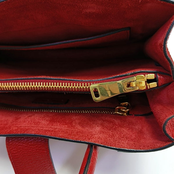 Calfskin Crossbody Bag Red