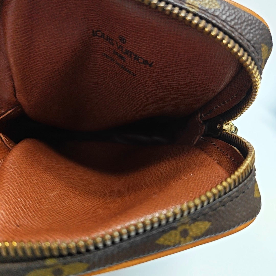 AMAZON Monogram Coated Canvas Brown