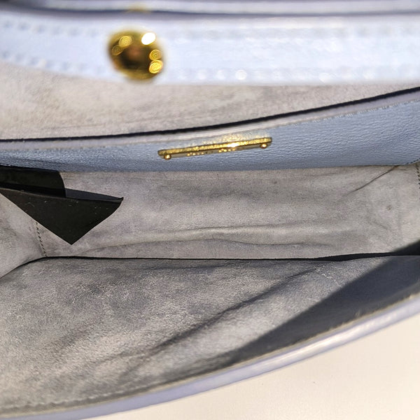 Fabric Shoulder Bag Blue