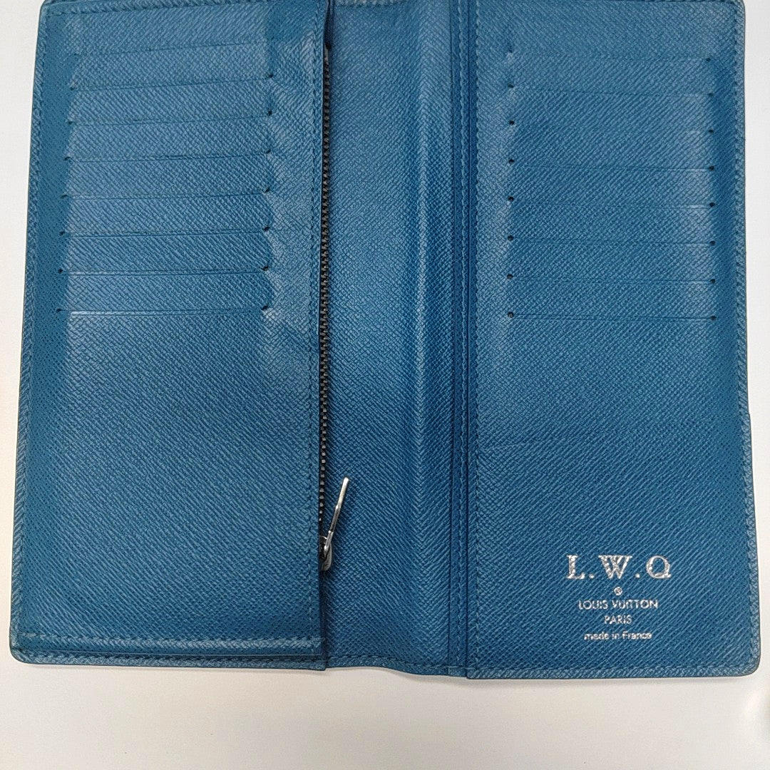 BRAZZA Calfskin Blue Wallet