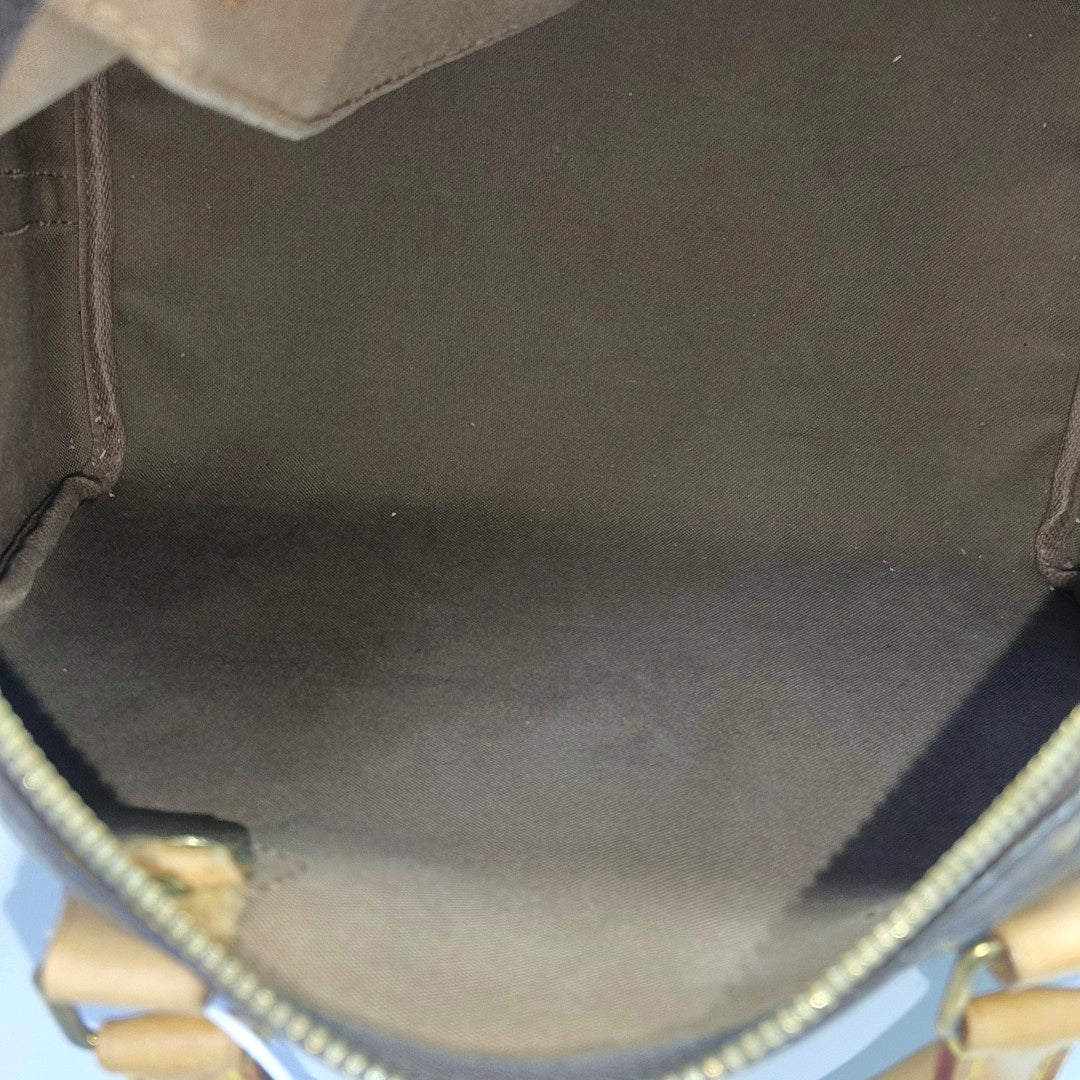 SPEEDY 30 Monogram Coated Canvas Brown