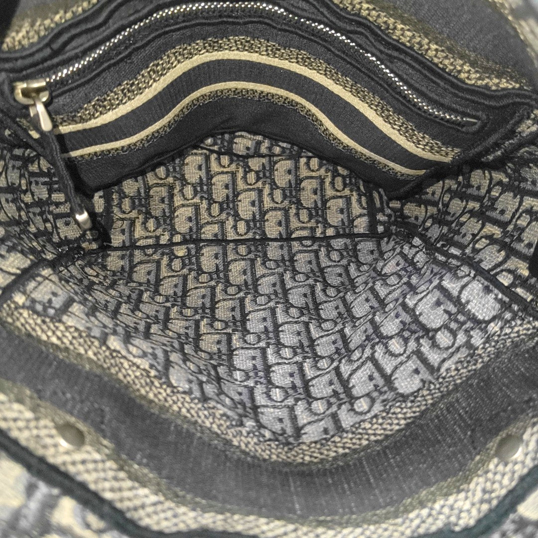 Oblique Canvas Backpack Blue