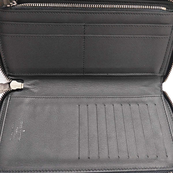 ZIPPY Damier Graphite Calfskin Black Wallet