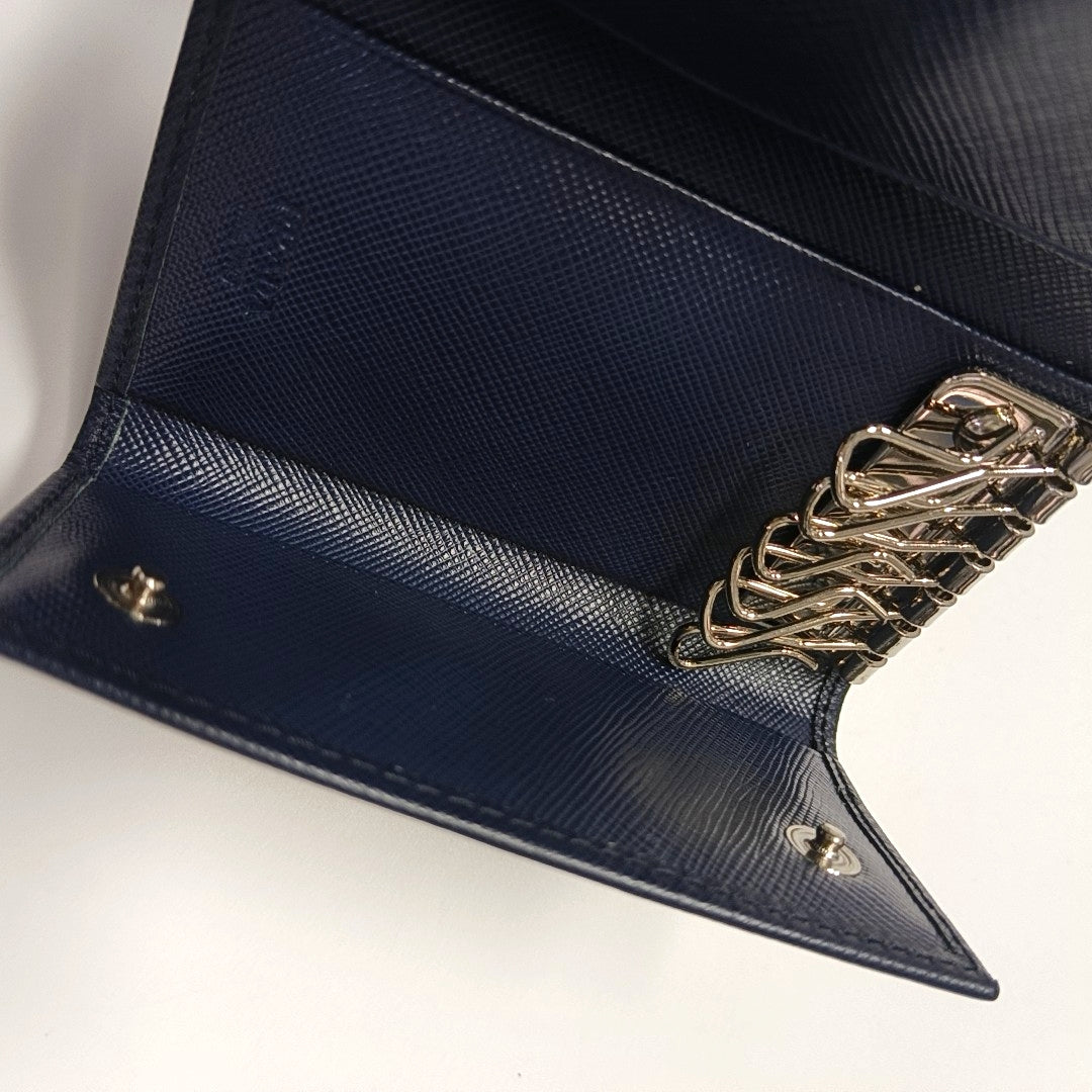 Calfskin Key Pouch Blue