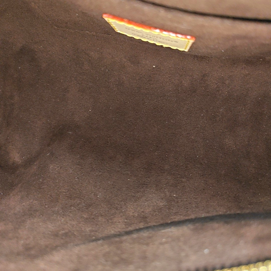 SQUIRE EAST WEST Monogram Coated Canvas Brown