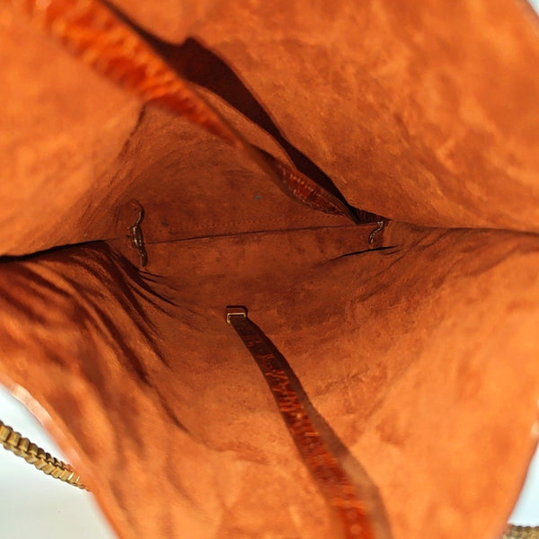 Calfskin Shoulder Bag Brown