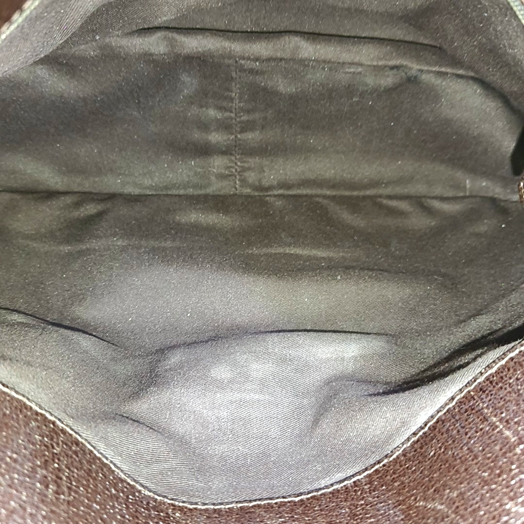 Monogram Canvas Top Handle Bag Brown