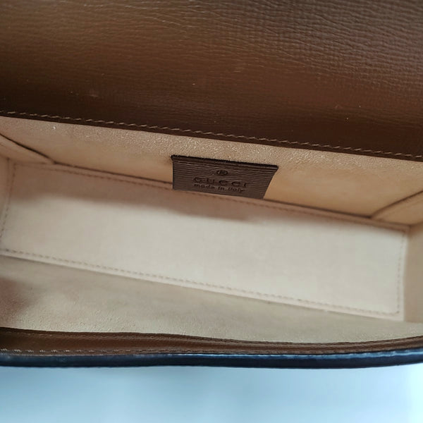 Horsebit 1955 Mini Monogram Coated Canvas Beige