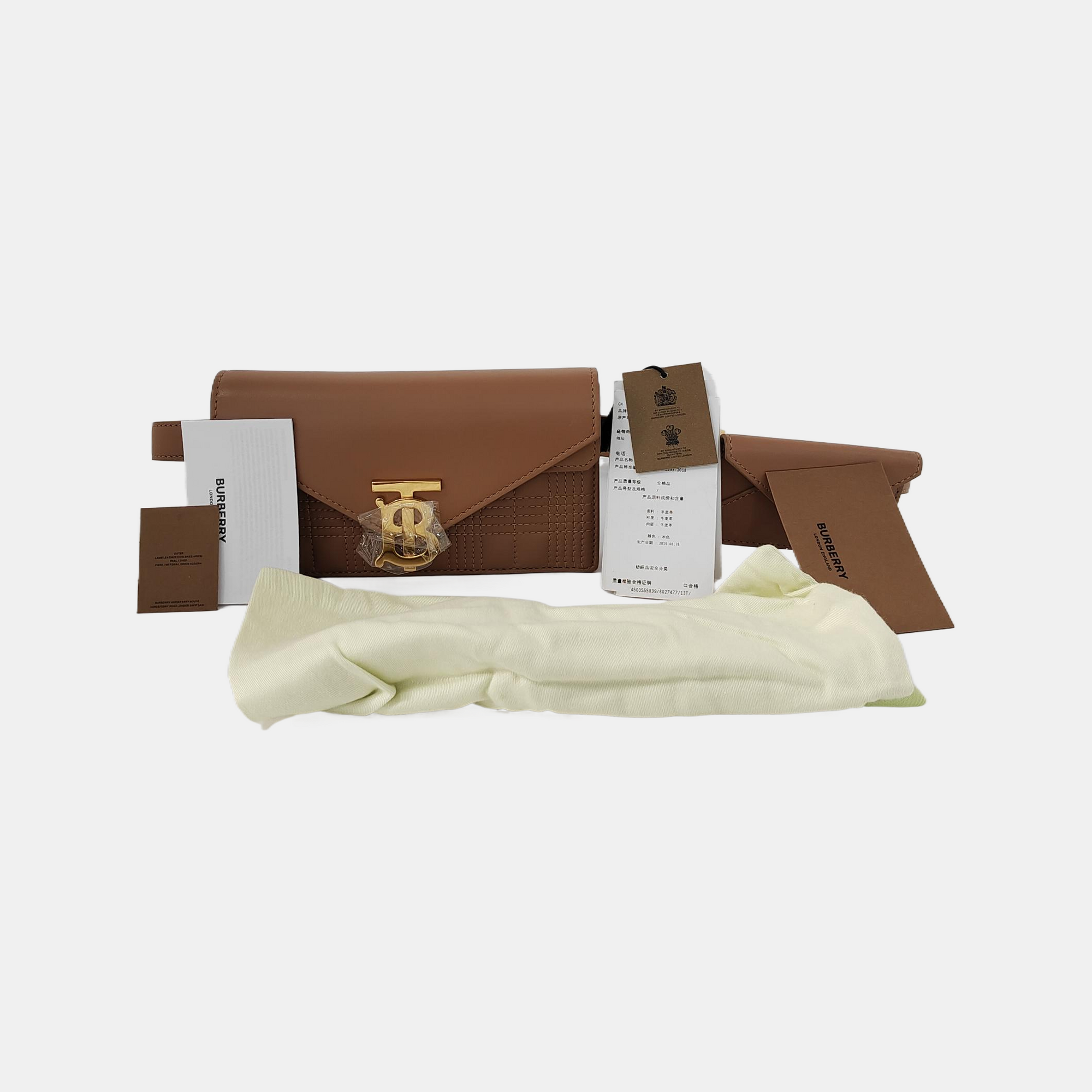 Quilted Calfskin Brown