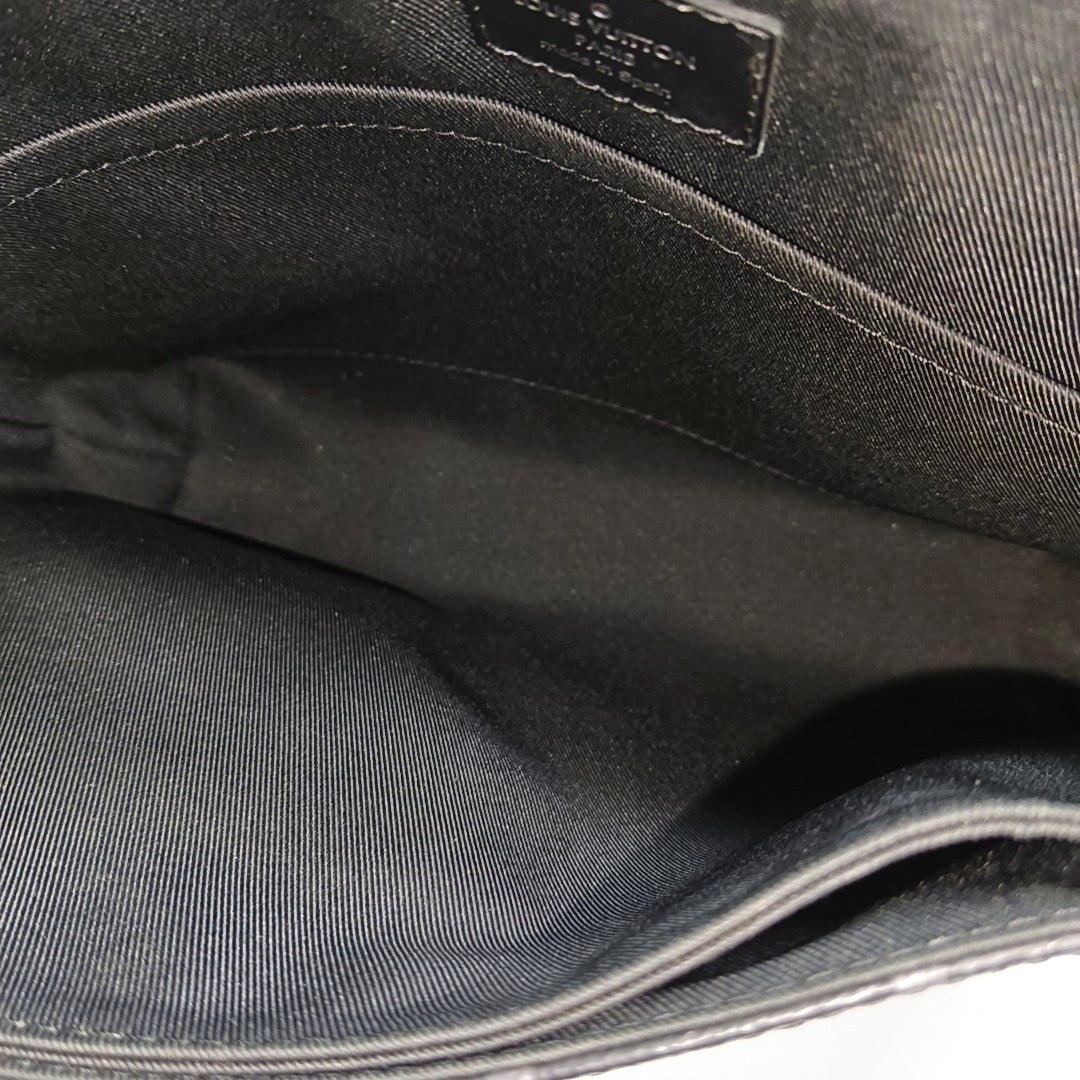 DISTRICT PM Monogram Coated Canvas Black
