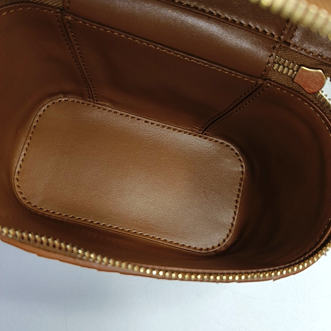 Intrecciato Mini Lambskin Brown