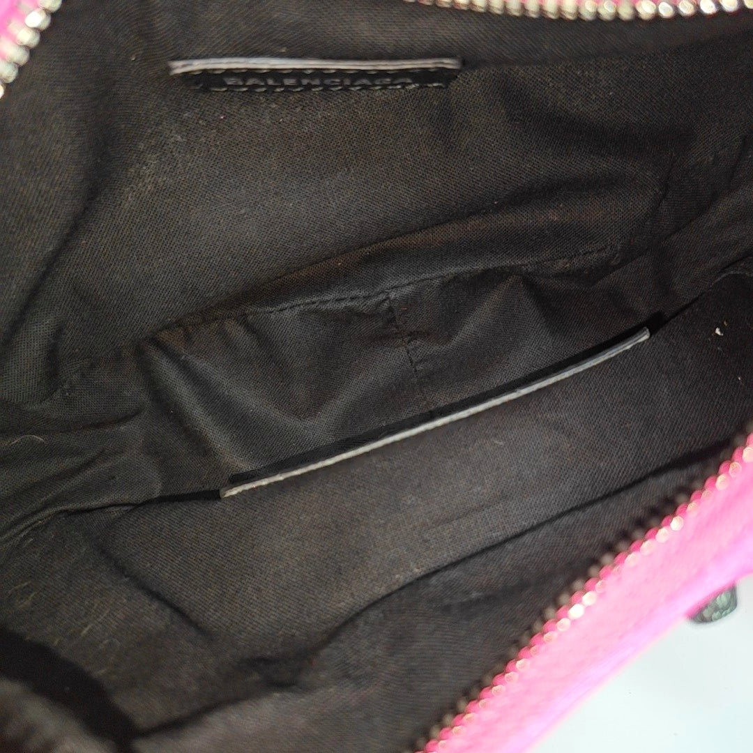 Authenticated pre-owned  Le Cagole XS Fabric Pink - Shoulder Bag at Looply
